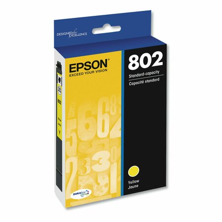 EPSON T802420S (802) DURABrite Ultra Ink, 650 Page-Yield, Yellow T802420S